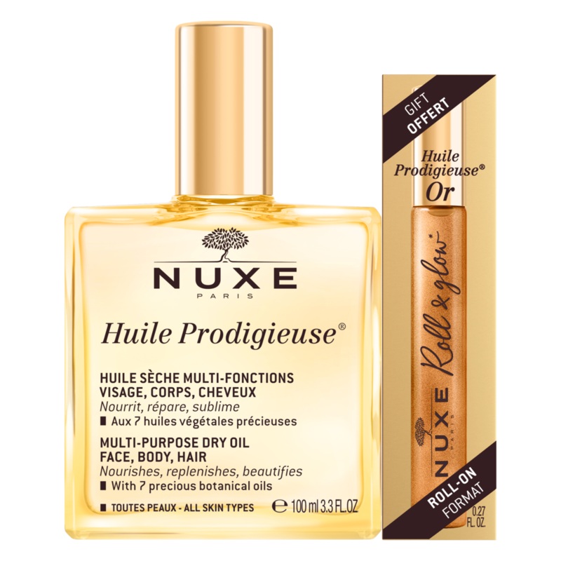 Nuxe Huile Prodigieuse Multi-Purpose Dry Oil Spray and Roll & Glow