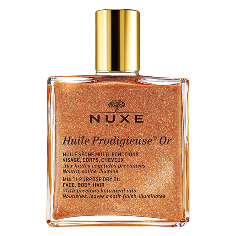 Nuxe Huile Prodigieuse Or Multi-Purpose Golden Dry Oil – Face, Body and Hair