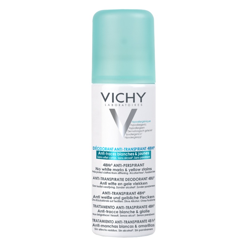 Vichy 48hr Anti-Perspirant Spray – No White Marks and Yellow Stains