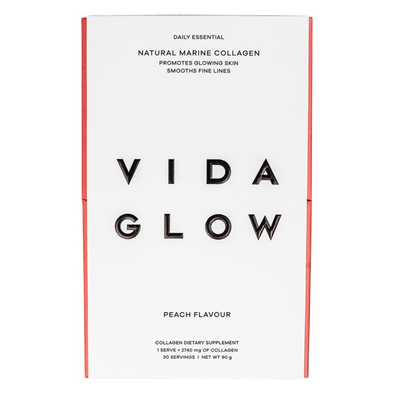 Vida Glow Natural Marine Collagen Sachets – Peach Flavour