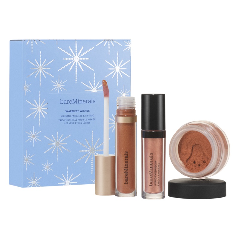 bareMinerals Warmest Wishes Warmth Face, Eye & Lip Trio Gift Set
