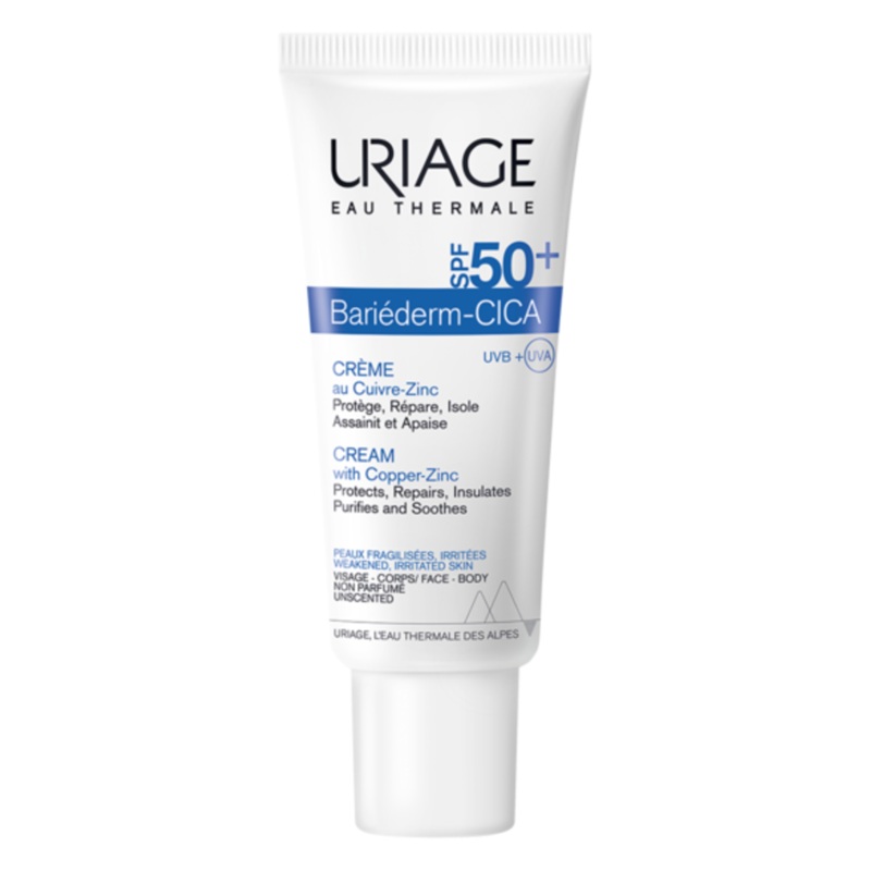 Uriage Bariederm-Cica Cream with Copper Zinc SPF50+