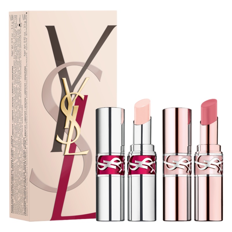 Yves Saint Laurent Loveshine Lipstick 44B and Candy Glow 02 Gift set