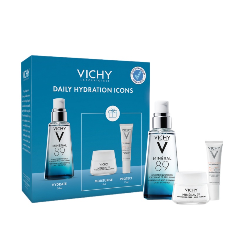 Vichy Mineral 89 Daily Hydration Icons Set