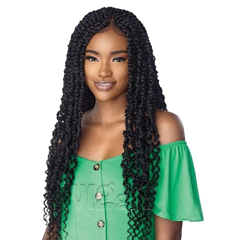 4×4 Part Swiss Lace Wig Passion Twist 28