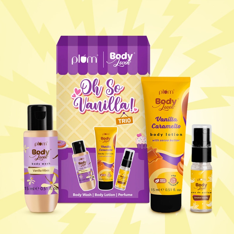 Oh-So-Vanilla Bodycare Travel kit | Body Wash | Body Lotion | Perfume