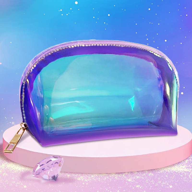Plum Glow Thru Holographic Pouch (100% off)