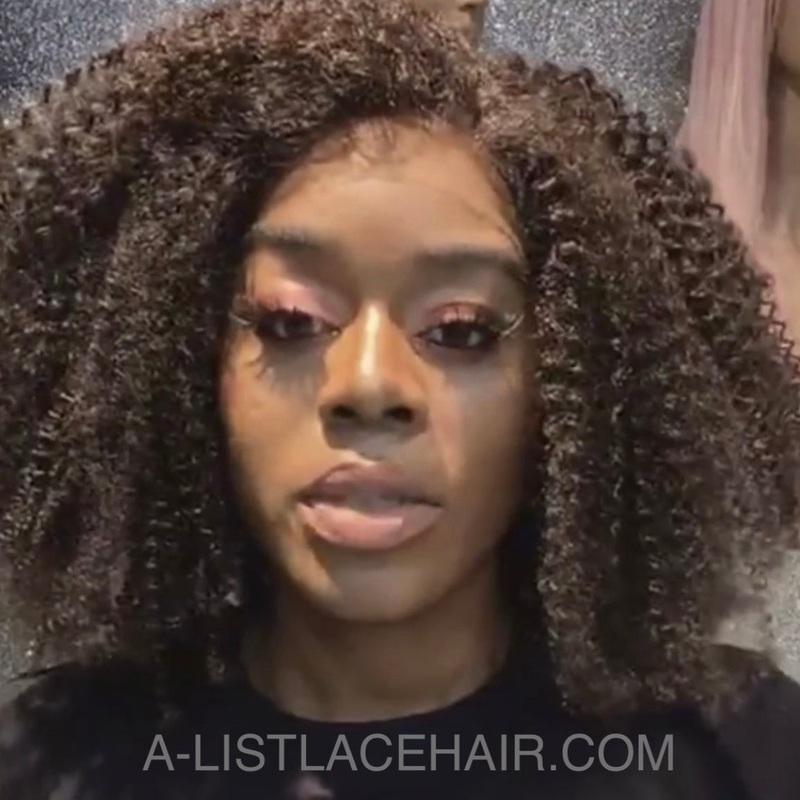 KINKY AFRO CURLY – Glueless Frontal Lace Wig