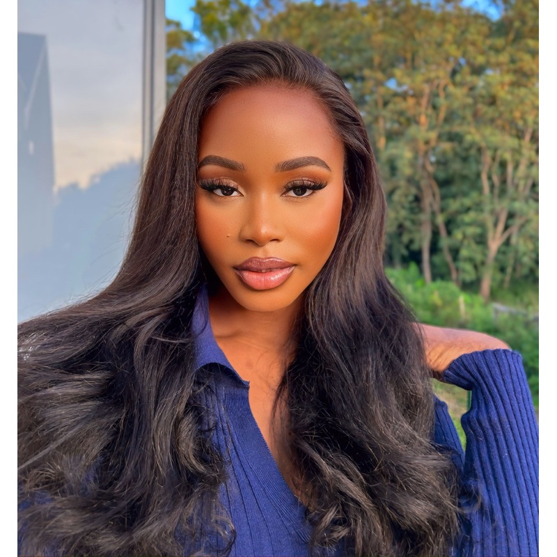 Large Cap PRE-ORDER JASMAY Light Yaki Straight Glueless HD Lace Front Wig  Pre-Plucked 4C Texture Wig