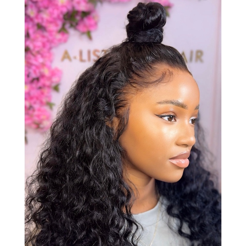 Large Cap PRE-ORDER TAYLOR Deep Wave Glueless Lace Front Wig  Pre-Plucked HD Lace Wig