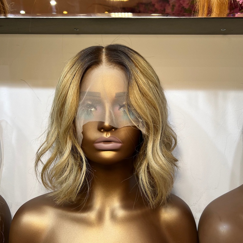 Luxury Blonde Custom Colour – 10 inch Frontal Lace Wig – HD Lace 317