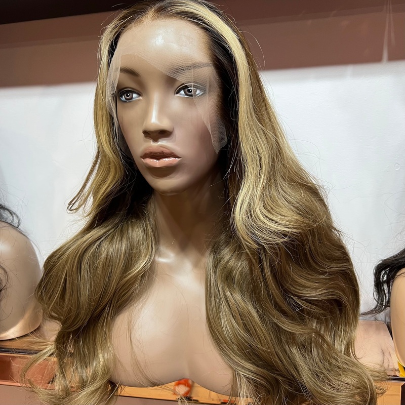 Luxury Blonde Custom Colour (N244) – Body Wave – Frontal Lace Wig – HD Lace