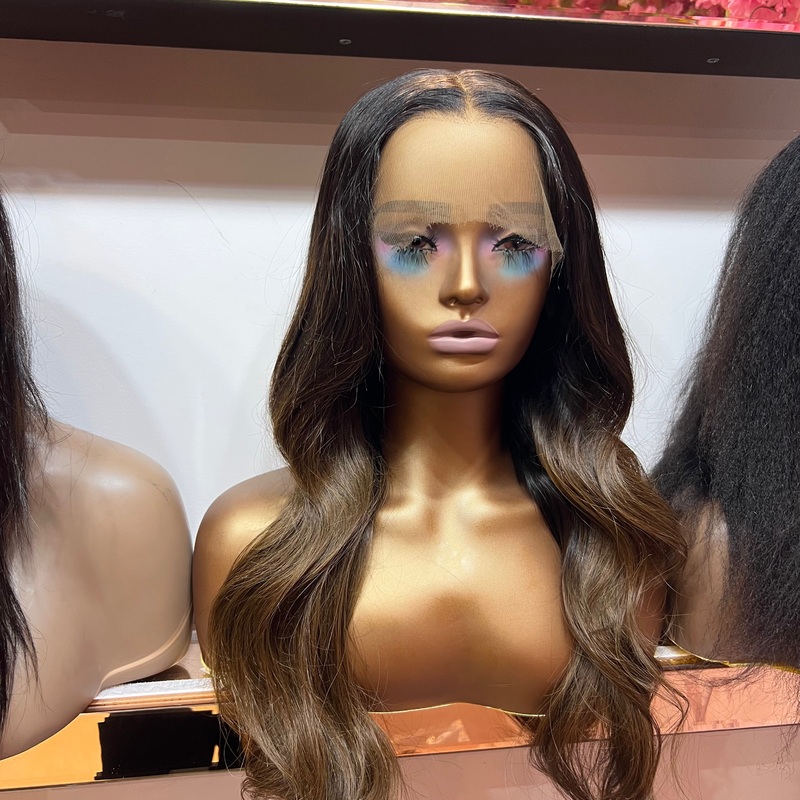 Luxury Brown Ombre (SP130) – Body Wave – HD Lace Front Wig