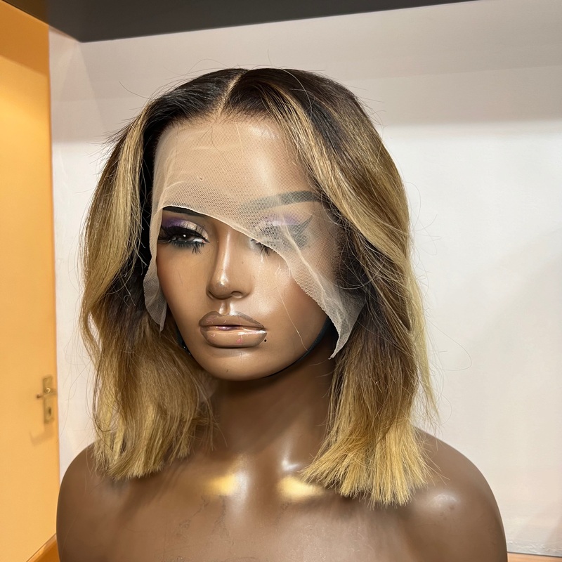Luxury Custom Colour (N131) – Straight Bob- Frontal HD Lace Wig